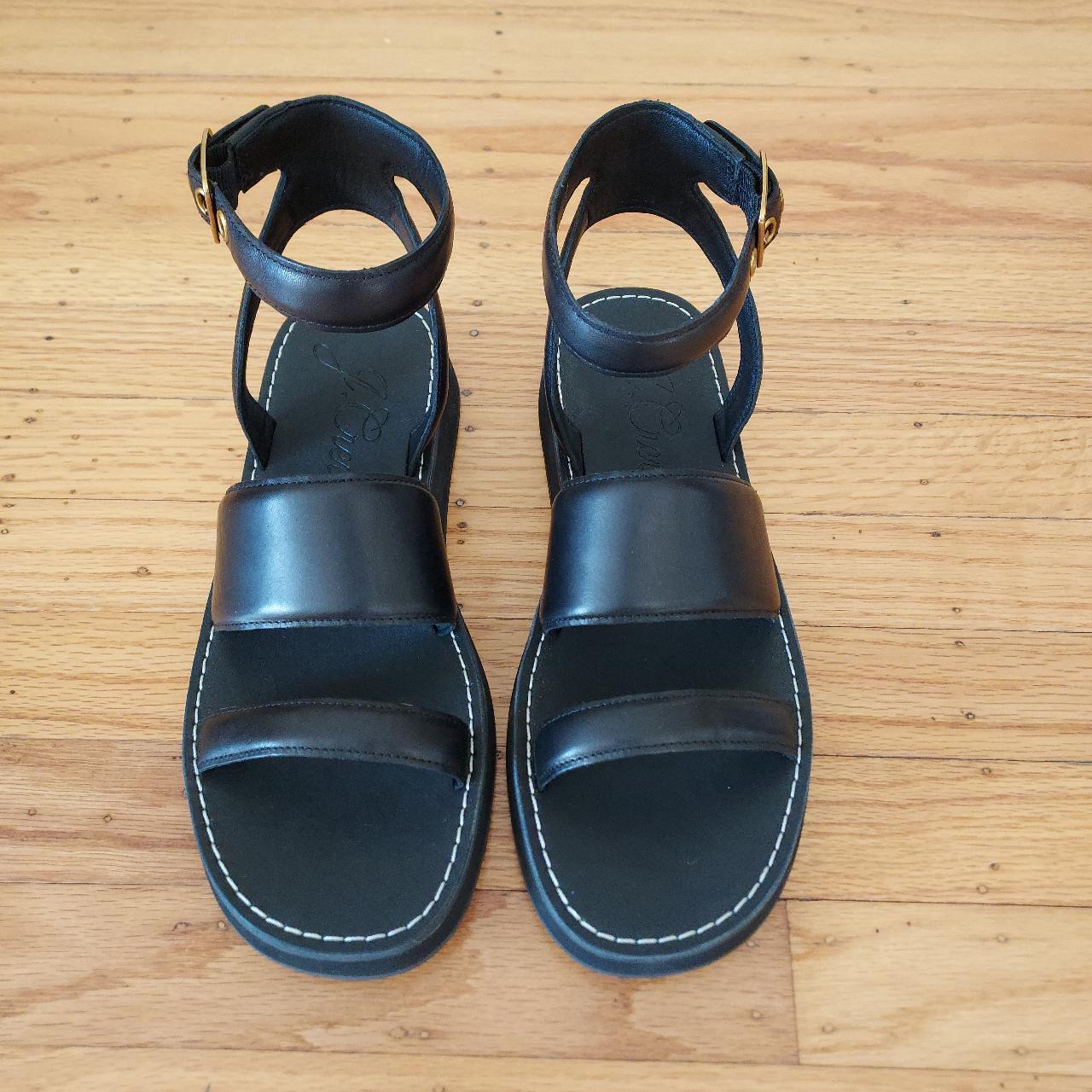 J.Crew Women's Black Sandals | Depop