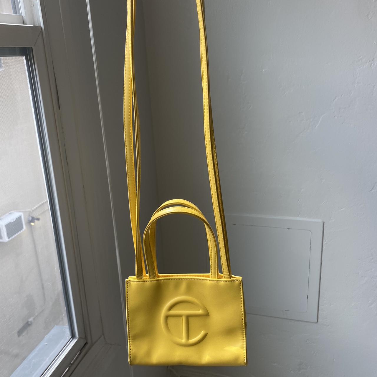 Yellow Telfar mini/small bag. A few small scuffs... Depop