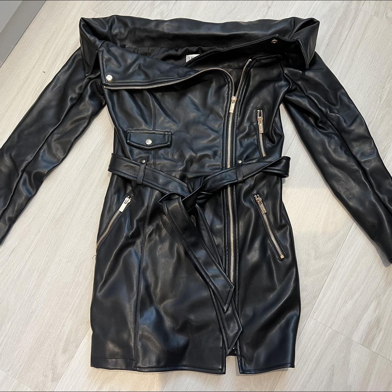 House of CB Sexy ‘Vegan Leather Coat Dress’ - the... - Depop