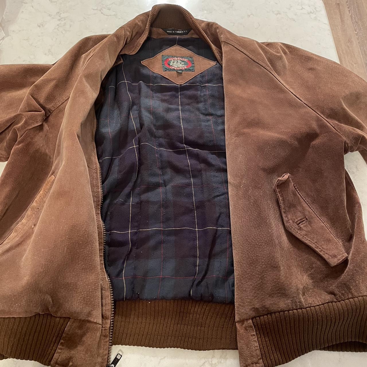 Vintage Oversized Cleveland Browns leather bomber - Depop