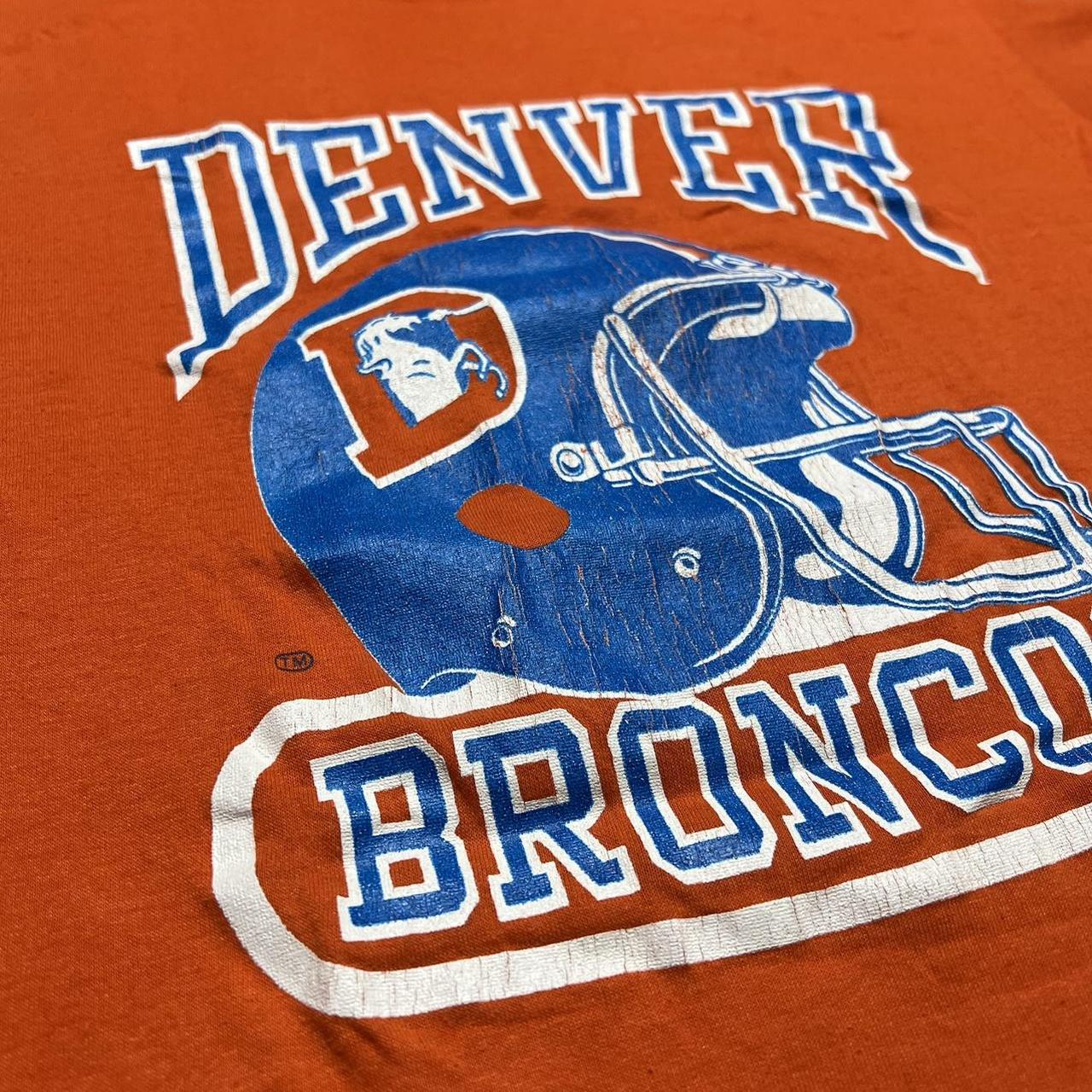 Vintage 80s Denver broncos Kids Shirt Sz S 4 - Depop