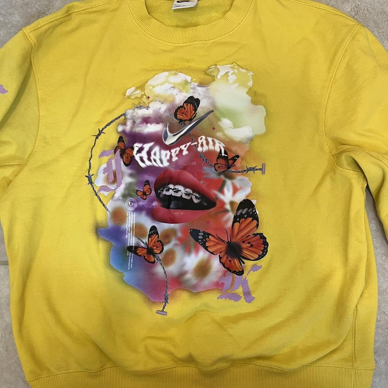 yellow nike air sweater
