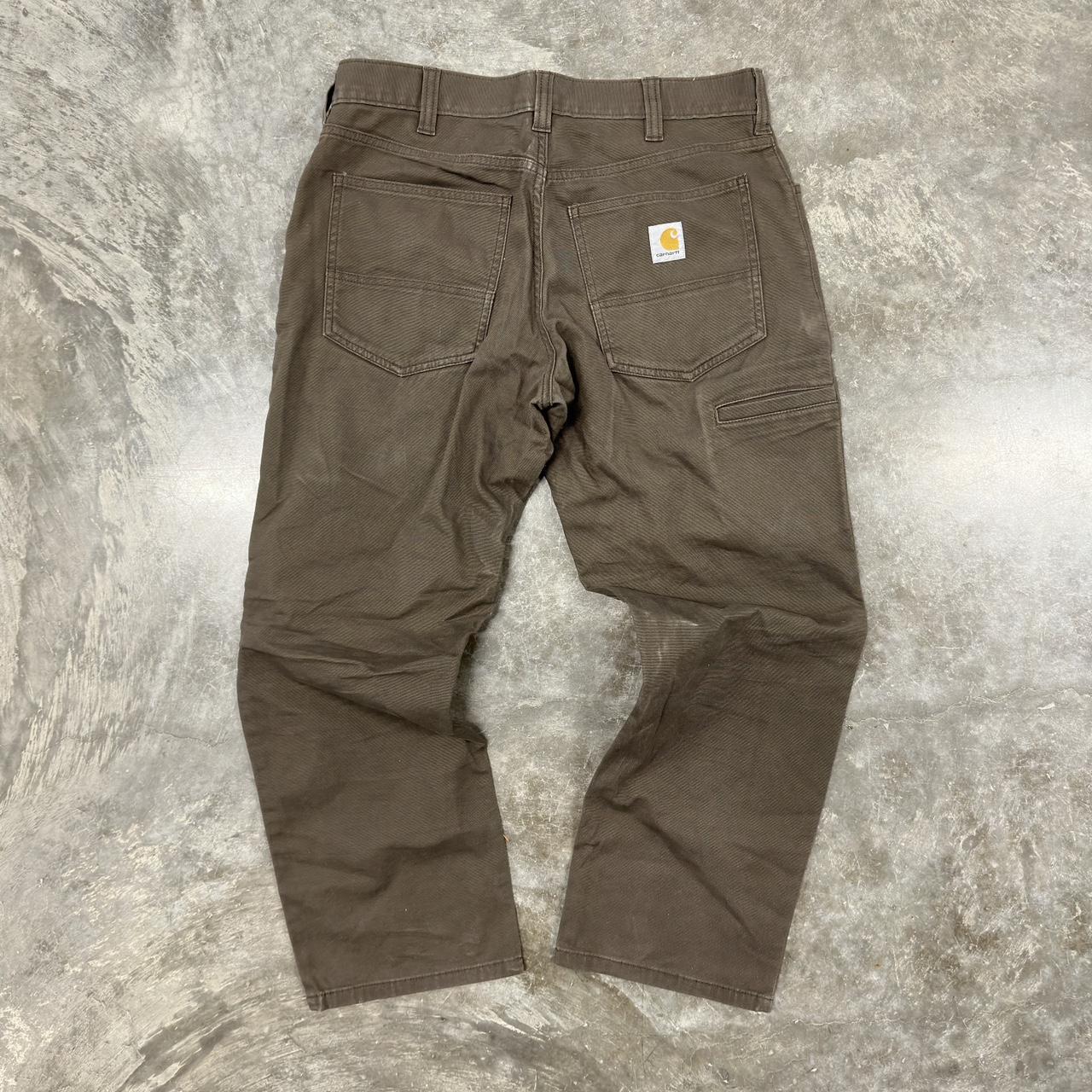 Carhartt brown cargo pants Size 32x28 Has minimal... - Depop
