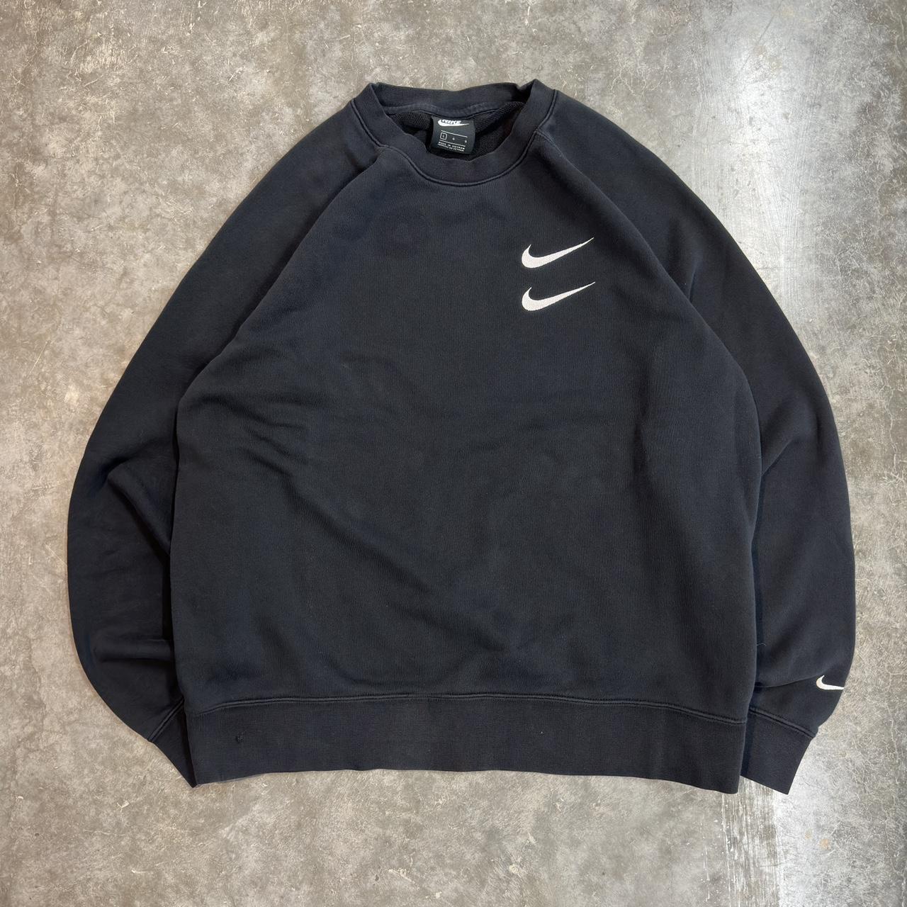 Nike sweatshirt best sale double swoosh