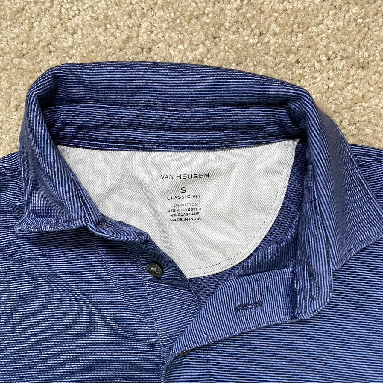 Van Heusen Men's Navy Polo-shirts | Depop