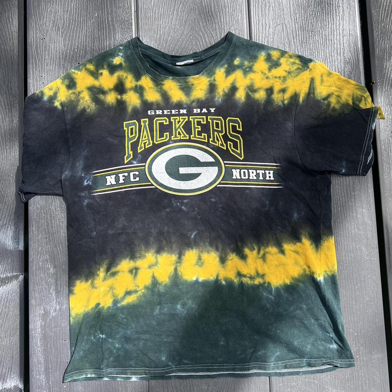 Tie-Dye Green Bag Packers T-Shirt / Tees / GreenBay - Depop