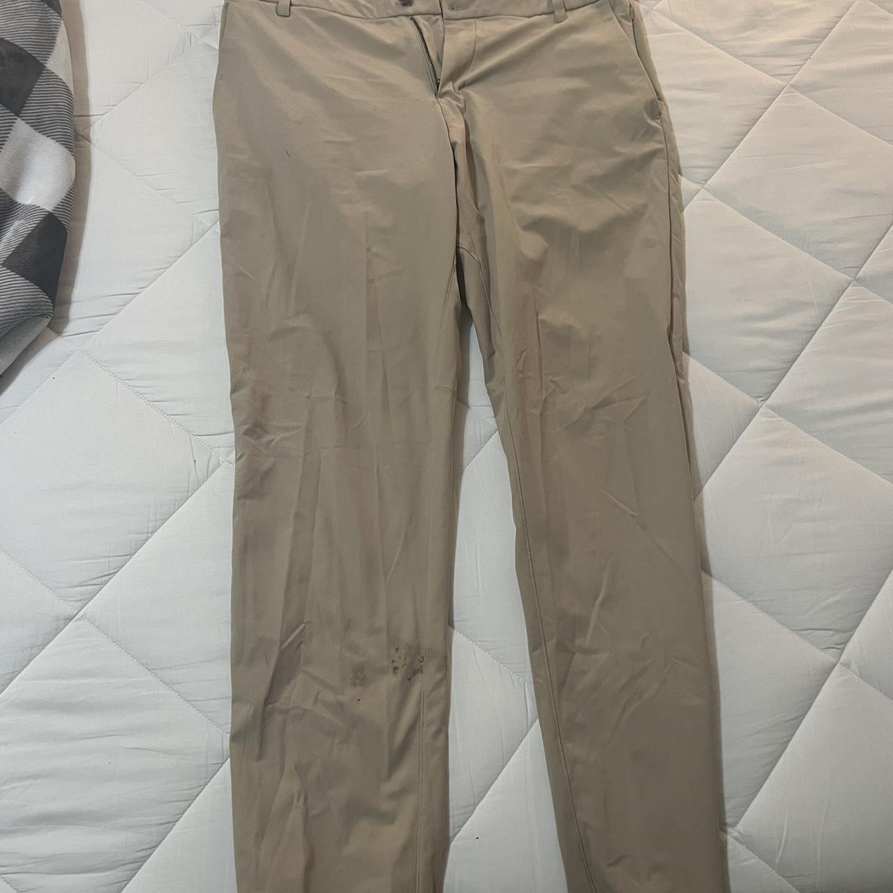 Lululemon khaki pants size 36 - Depop