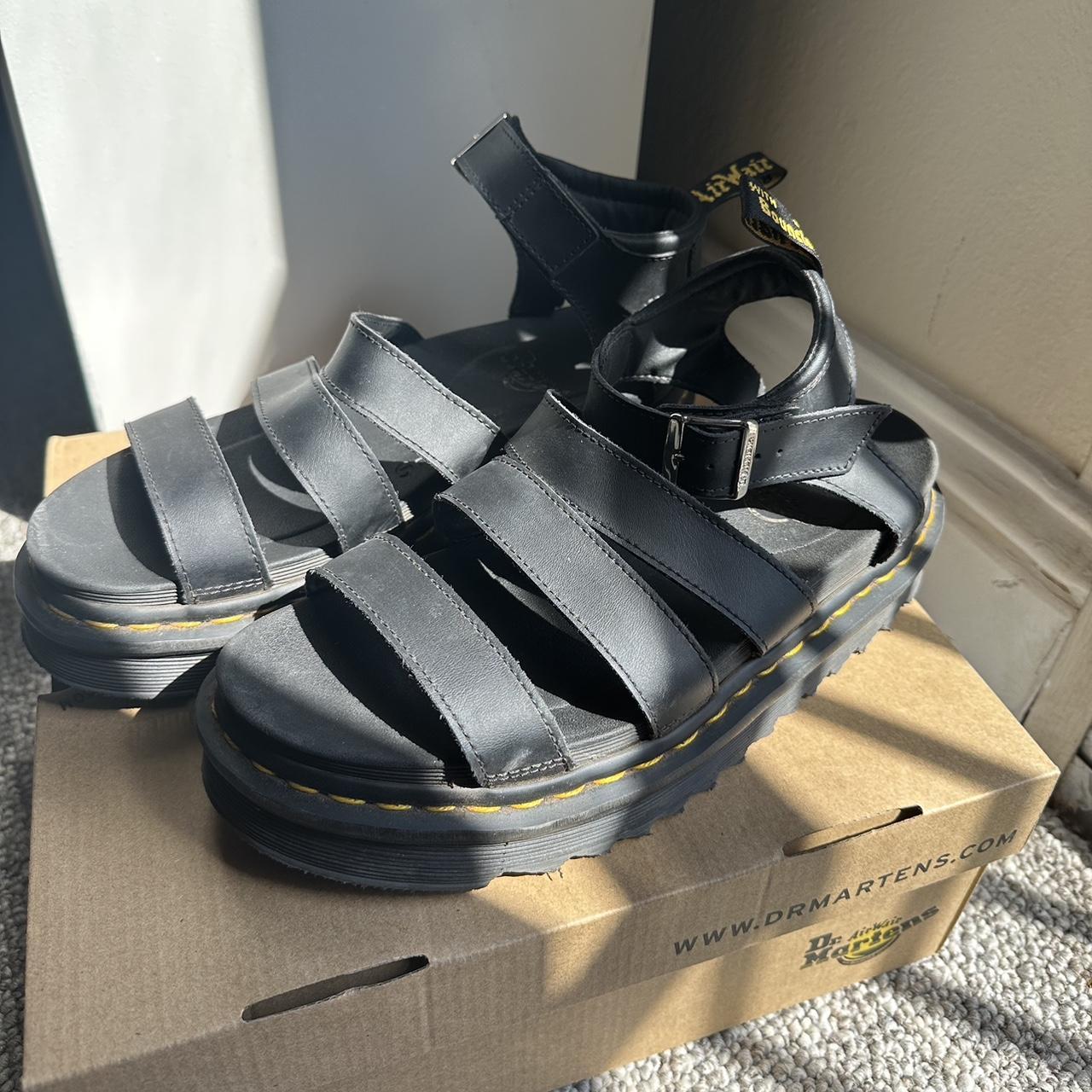 Dr. Martens Women's Black Sandals | Depop