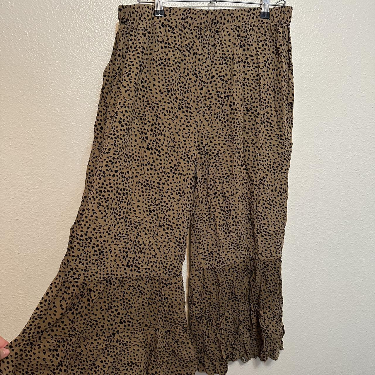 Flowy hot sale cheetah pants