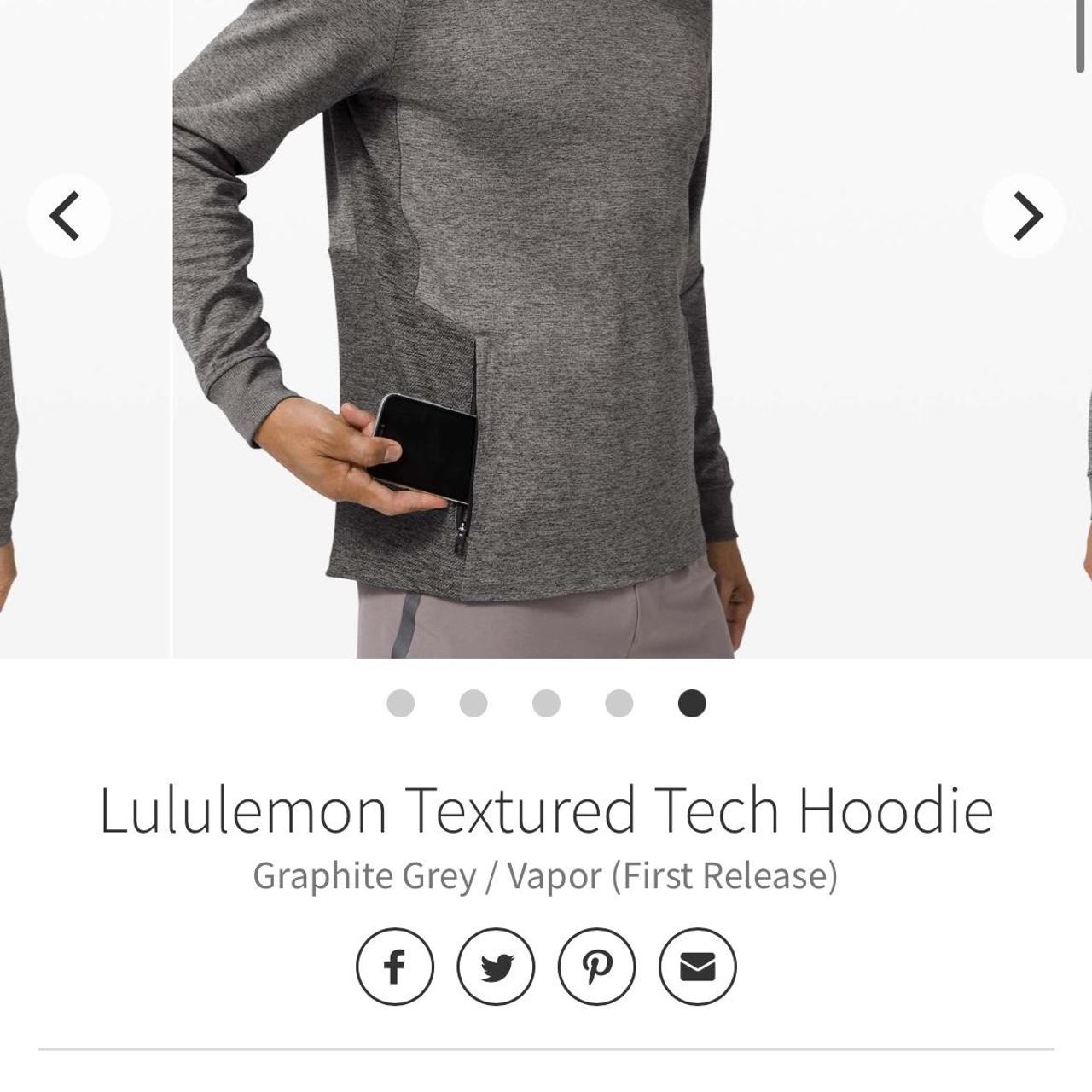 The Best Lululemon Hoodies and Sweatshirts To Buy - Graphite Grey / Vapor  Textured Tech Hoodie Mens