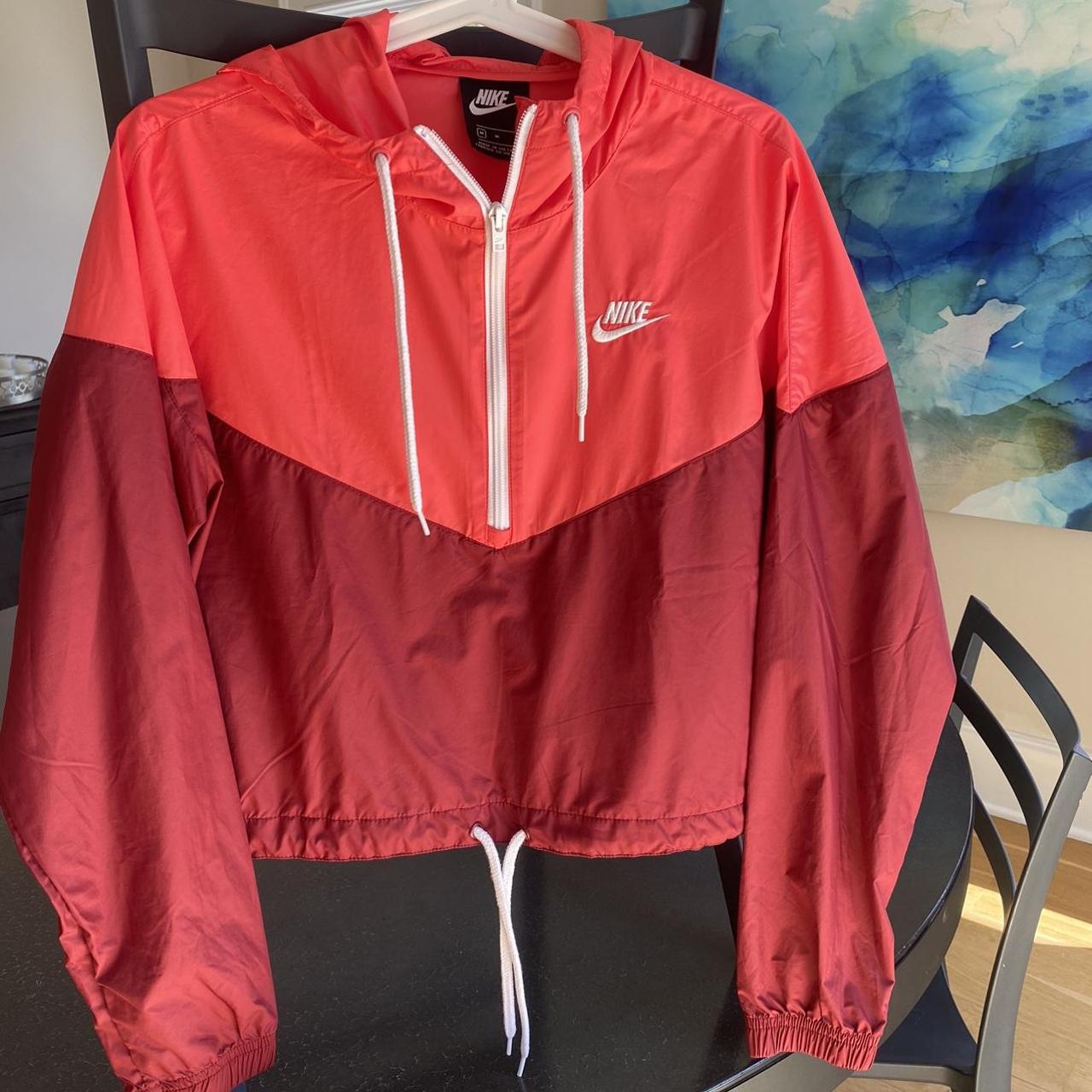 Nike jacket shop crop top