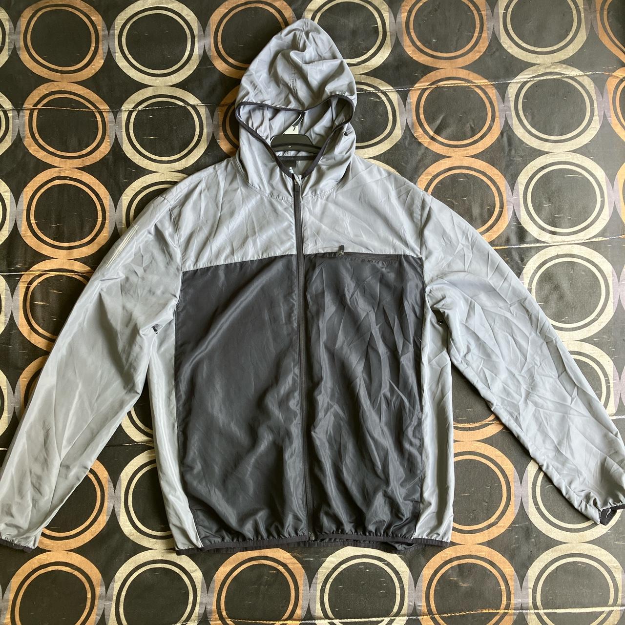 Black windbreaker jacket no hood hotsell