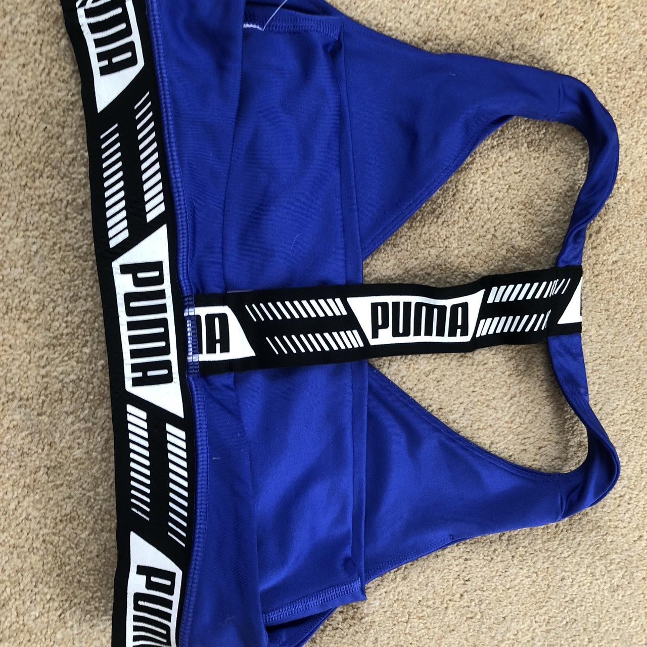 Puma Sports Bra Size Medium but comes up a bit - Depop