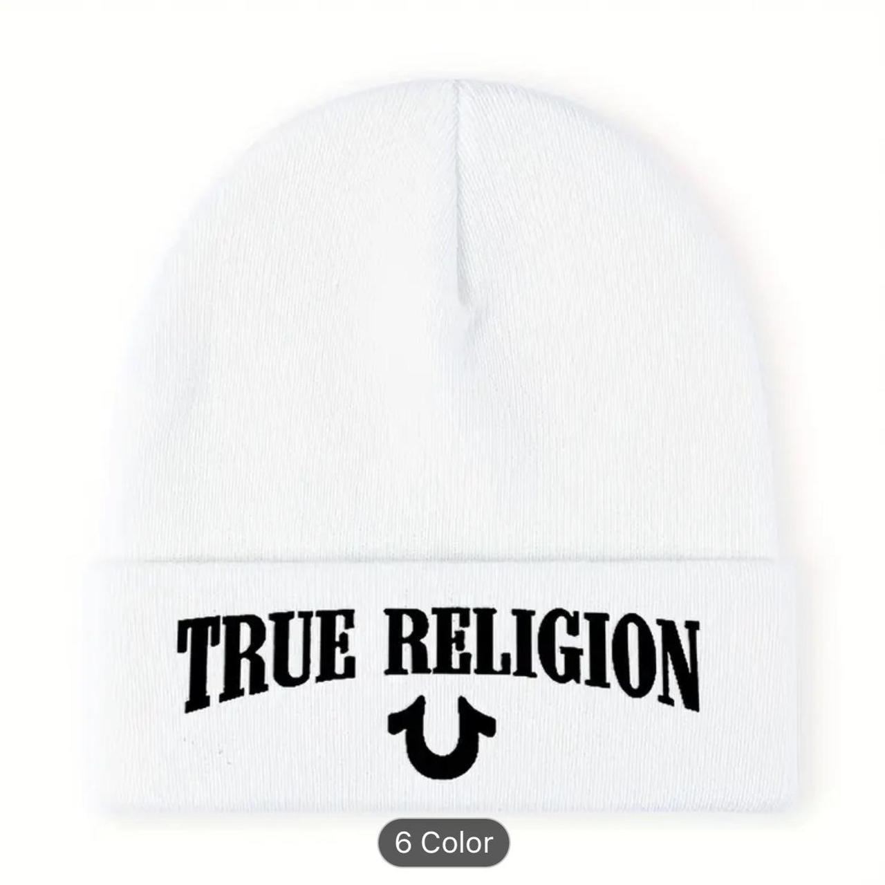 True Religion Beanie Hat and Gloves Set, Cuffed Winter Knit Cap 並行輸入品 True Religion Beanie Hat, RRP