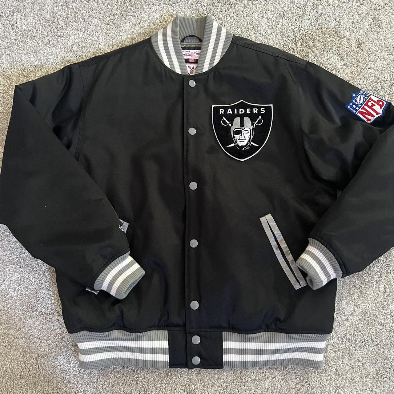 Mitchell & Ness Raiders Black Varsity Jacket