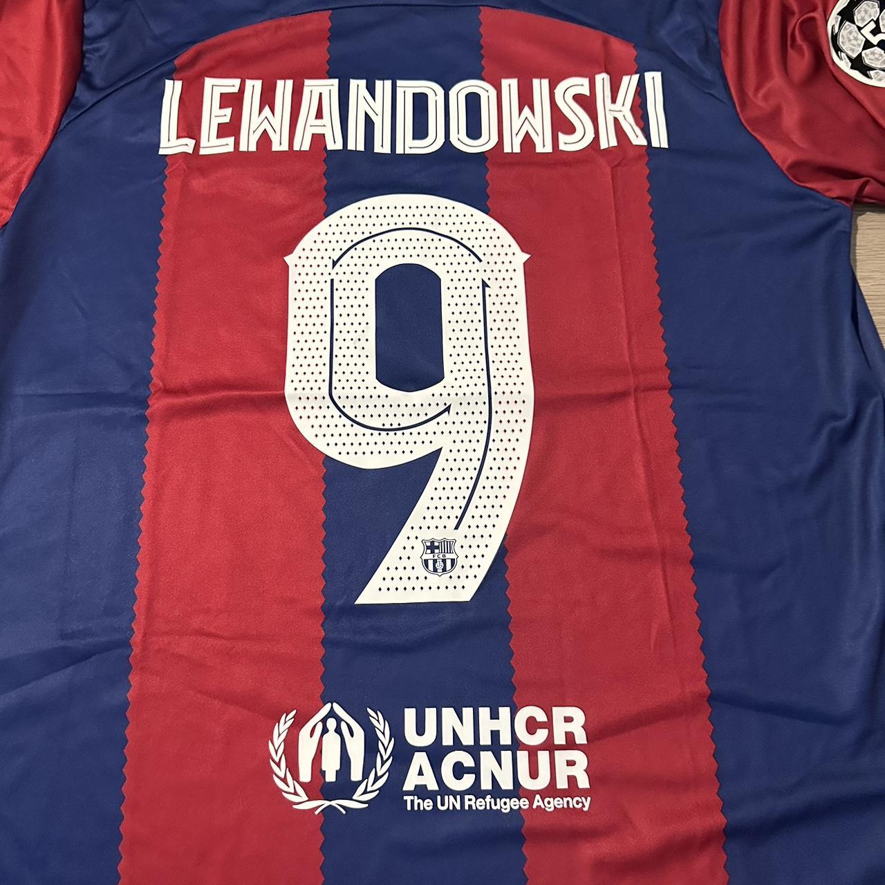 FC Barcelona Home Soccer Jersey Lewandowski #9 - Depop