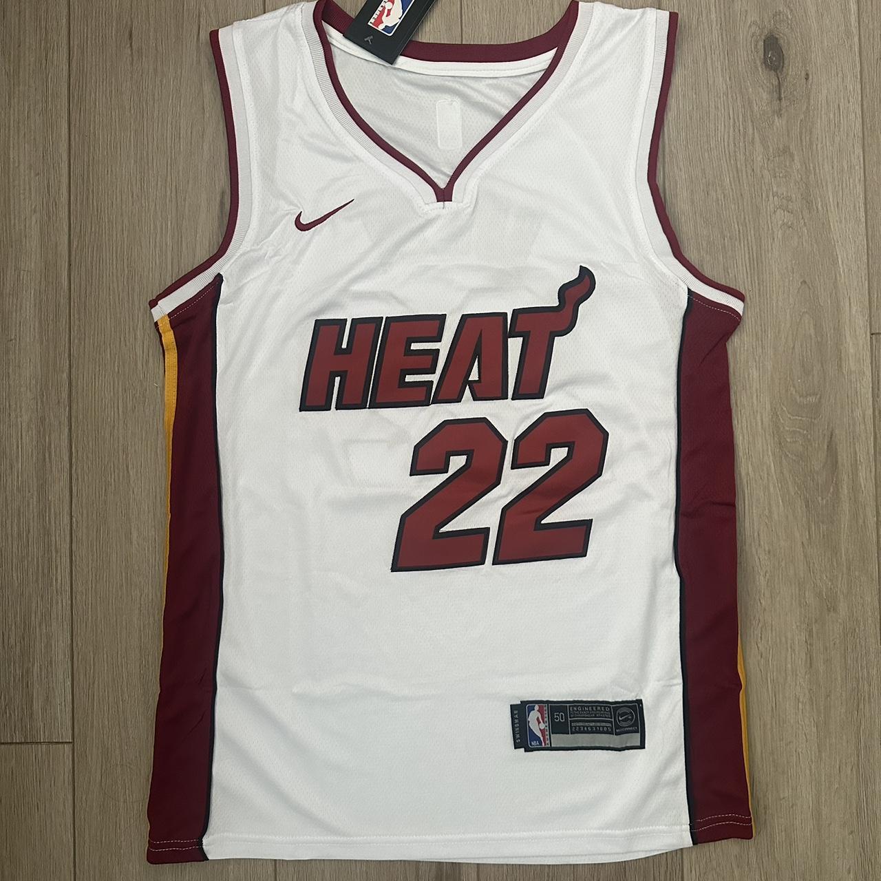 Miami Heat Butler Basketball Jersey White #22 - Depop