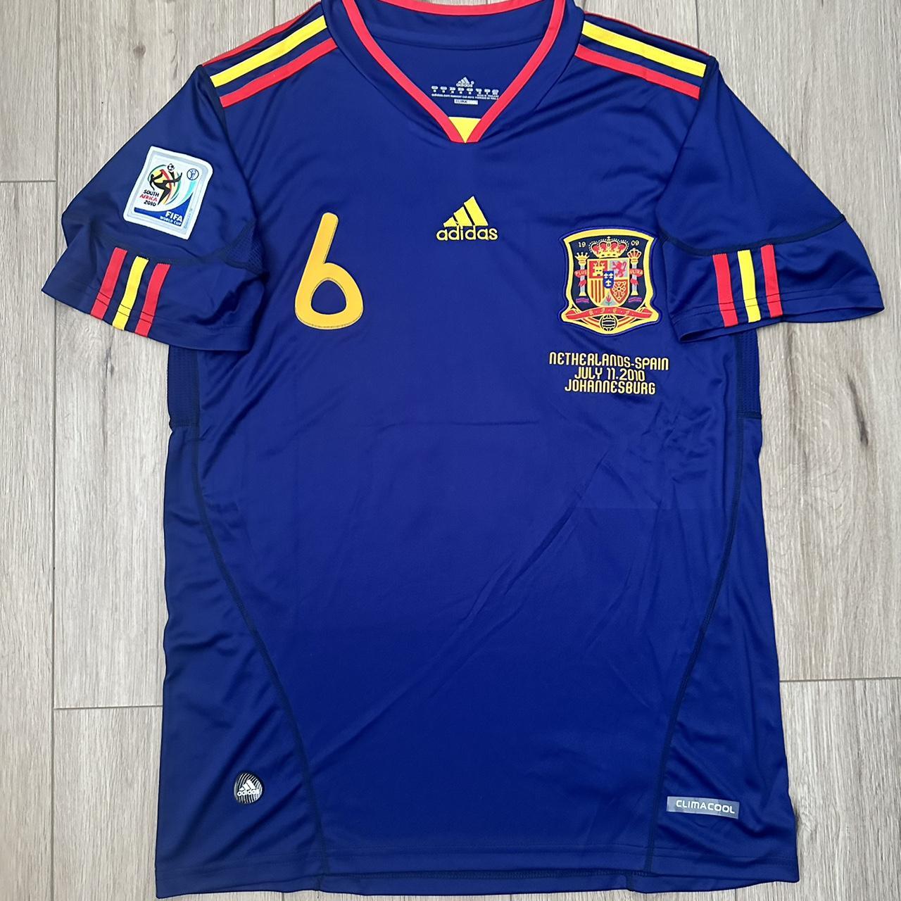 Adidas Spain 2016-17 Home Soccer Jersey Size Medium - Depop