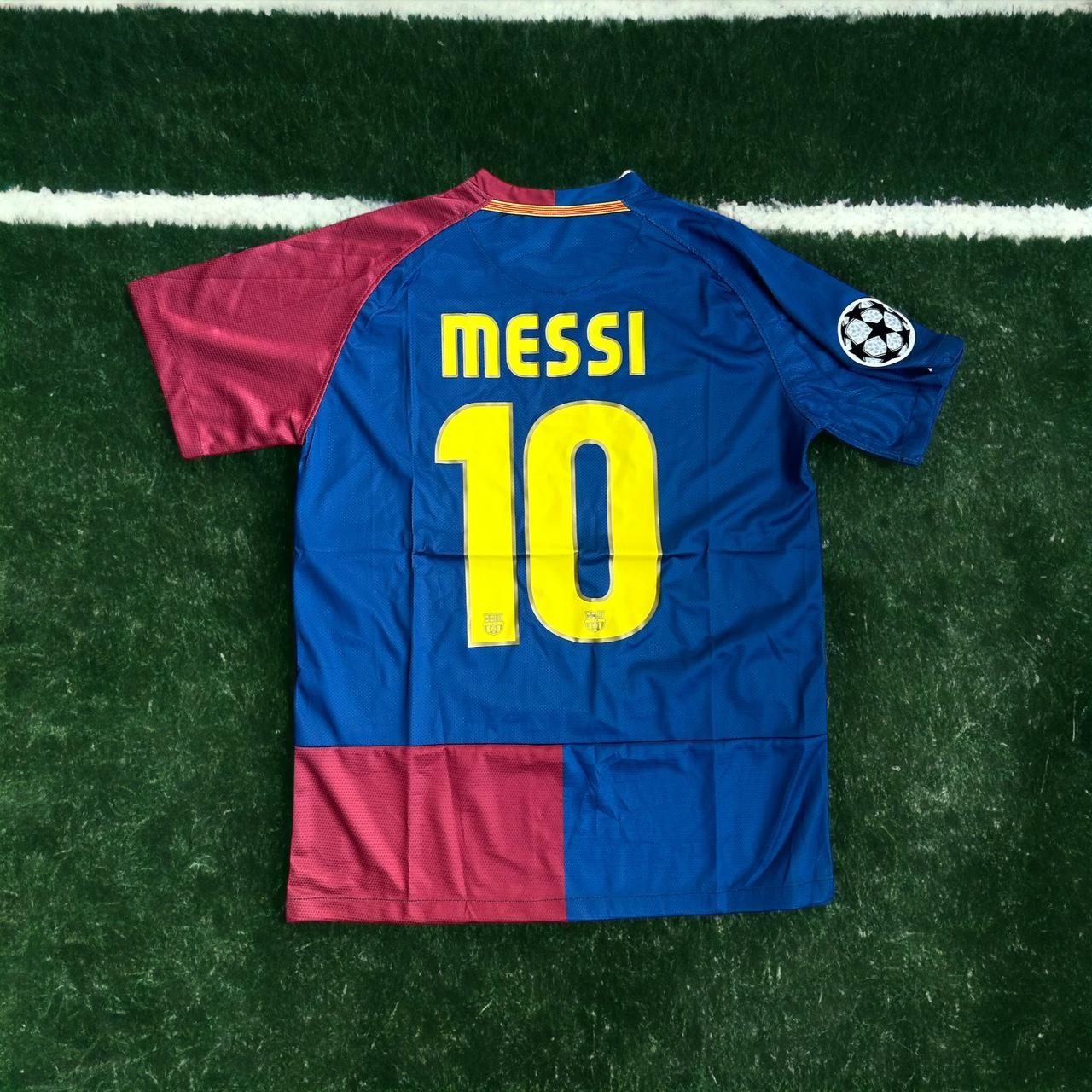 Lionel Messi Barcelona #10 Soccer Jersey Final UCL... - Depop