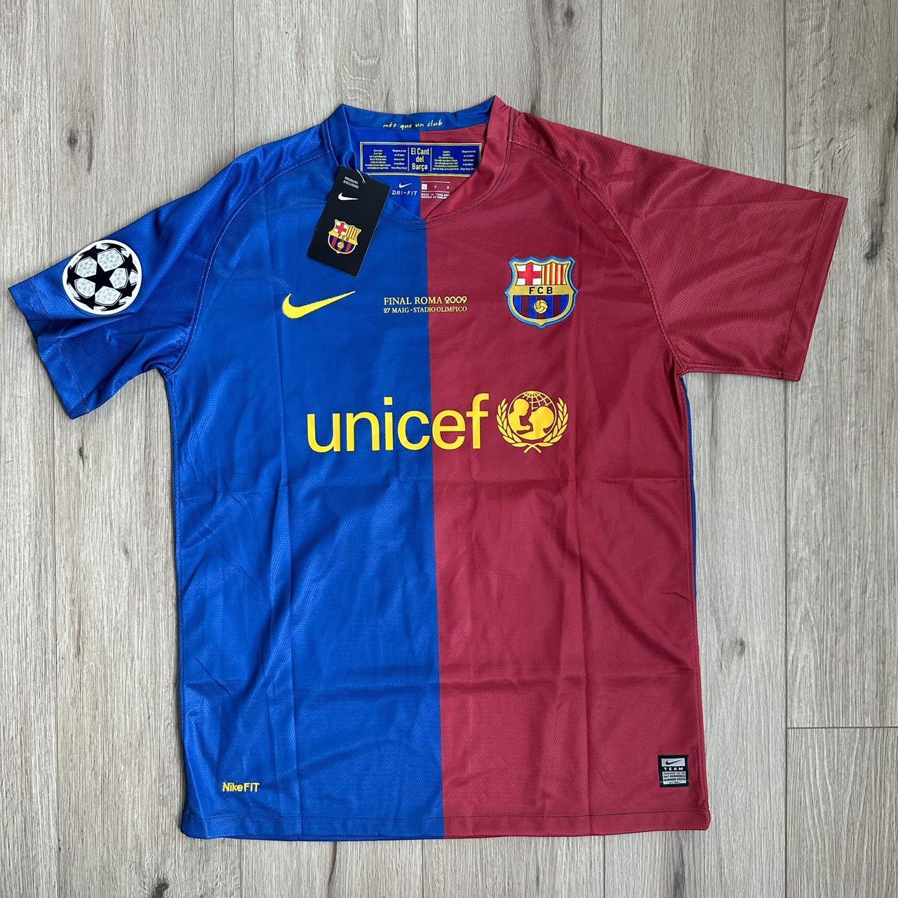 Lionel Messi Barcelona #10 Soccer Jersey Final UCL... - Depop
