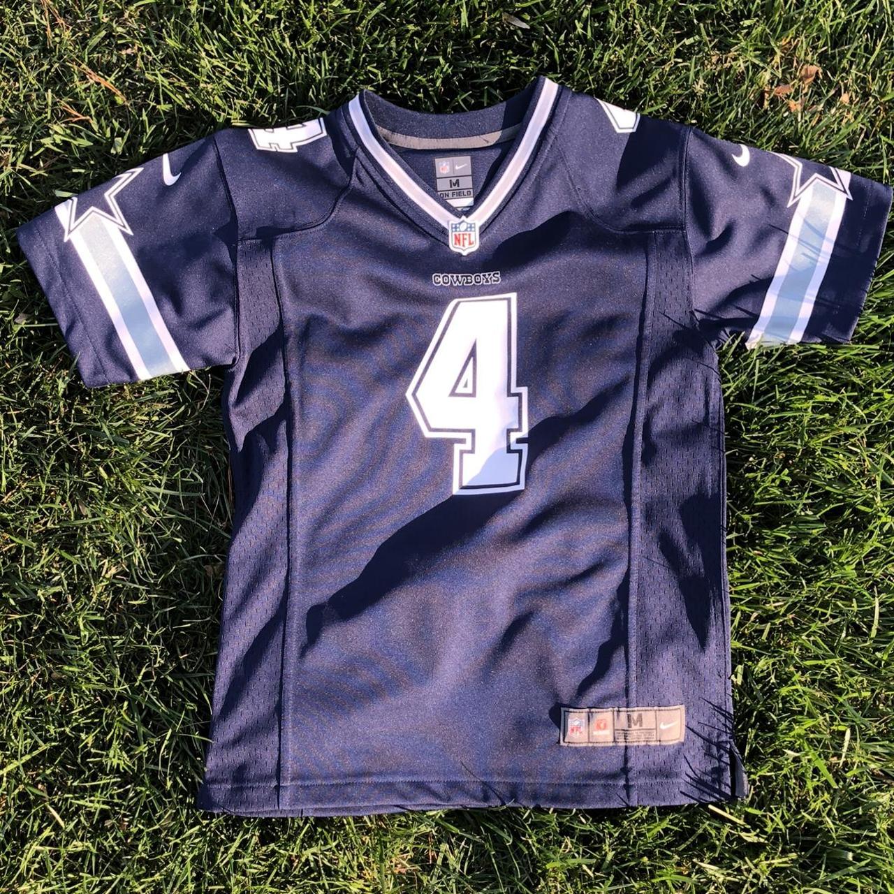 womens dallas cowboys dak prescott jersey authentic - Depop