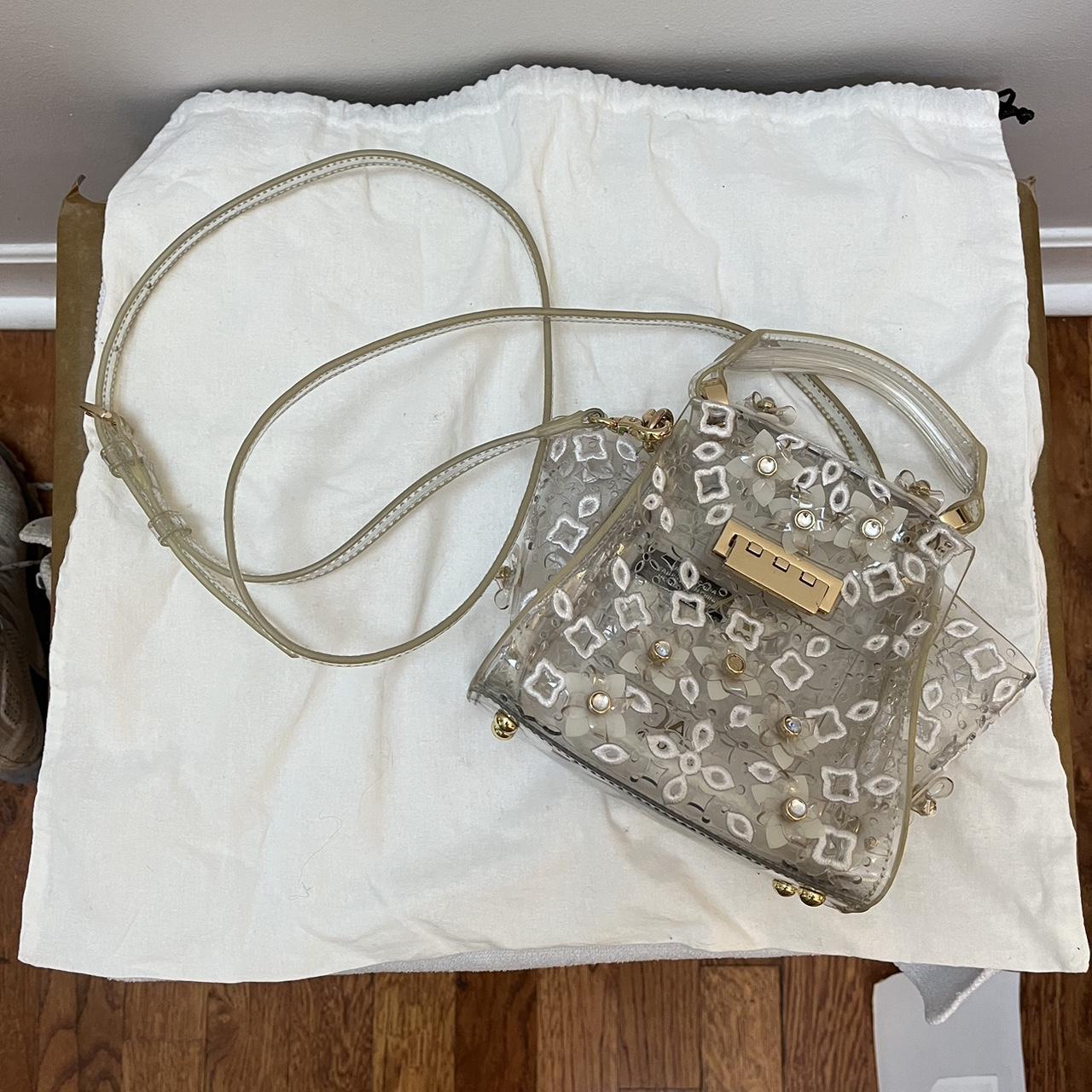 Zac Posen crossbody bag (clear, transparent) with... Depop