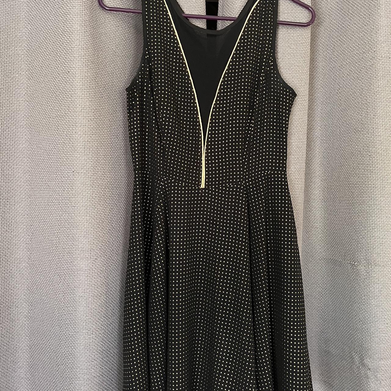 Express black and gold formal dress. Size: 2. Used... - Depop