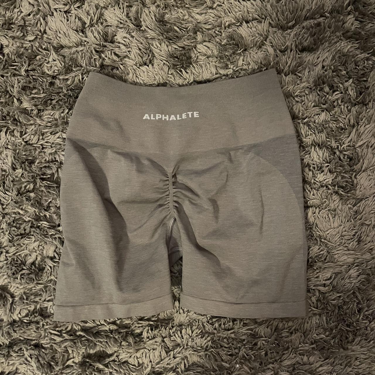 Alphalete Women's Grey Shorts | Depop