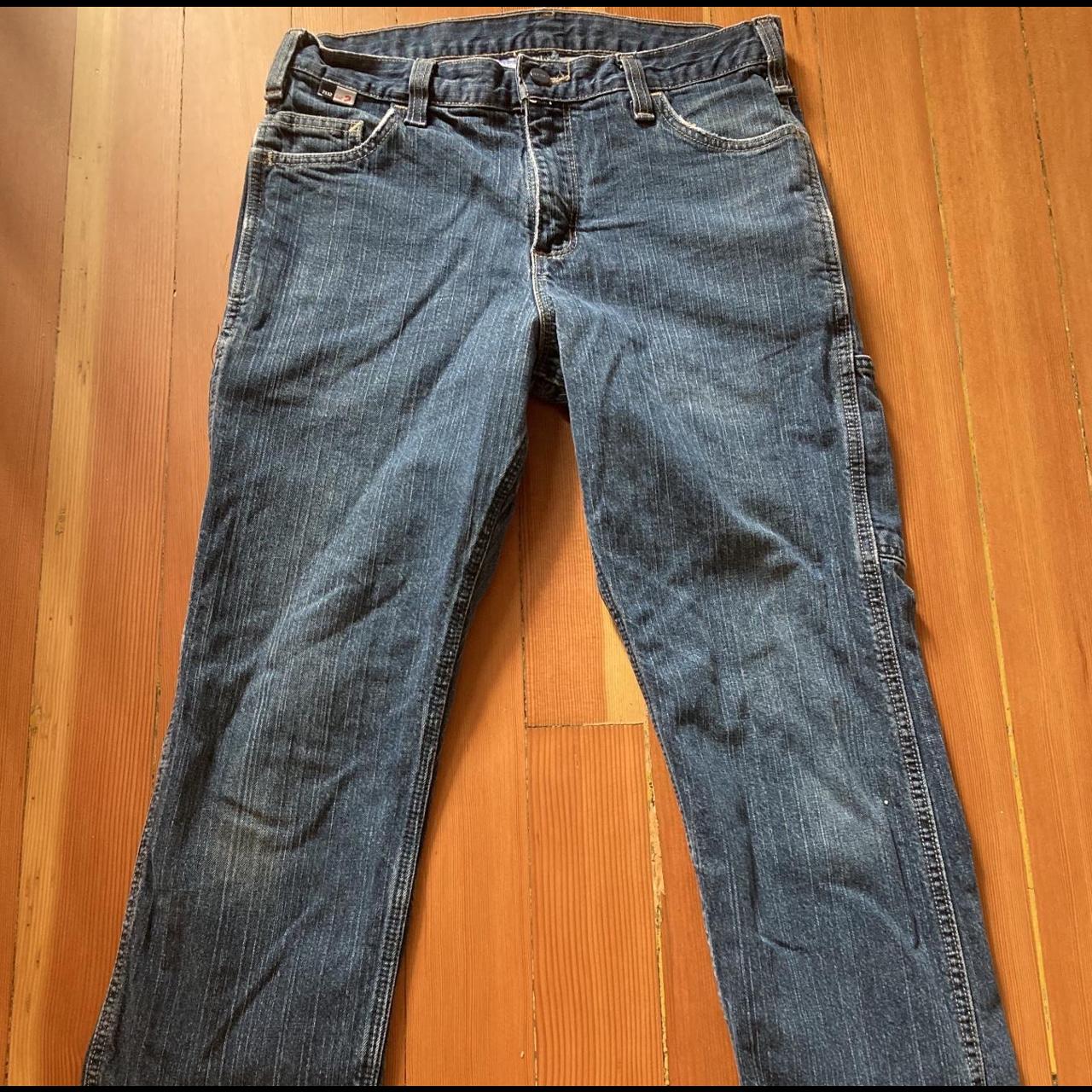 Carhartt Men's Blue Jeans | Depop