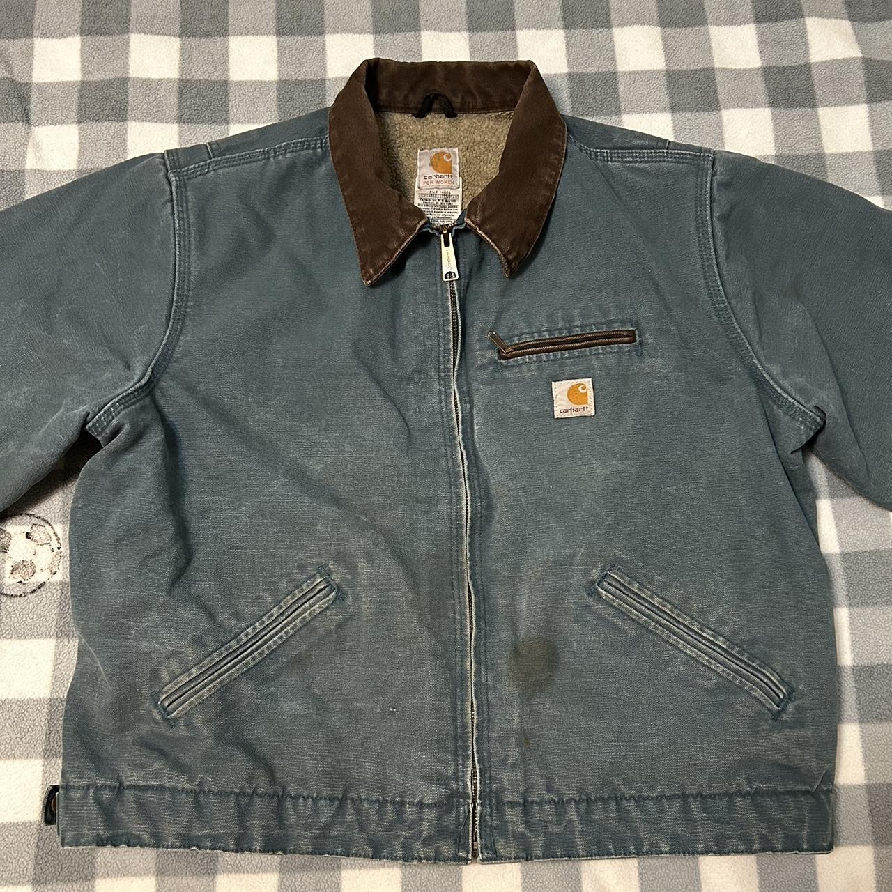 Teal Carhartt Detroit Jacket, Women’s size XL