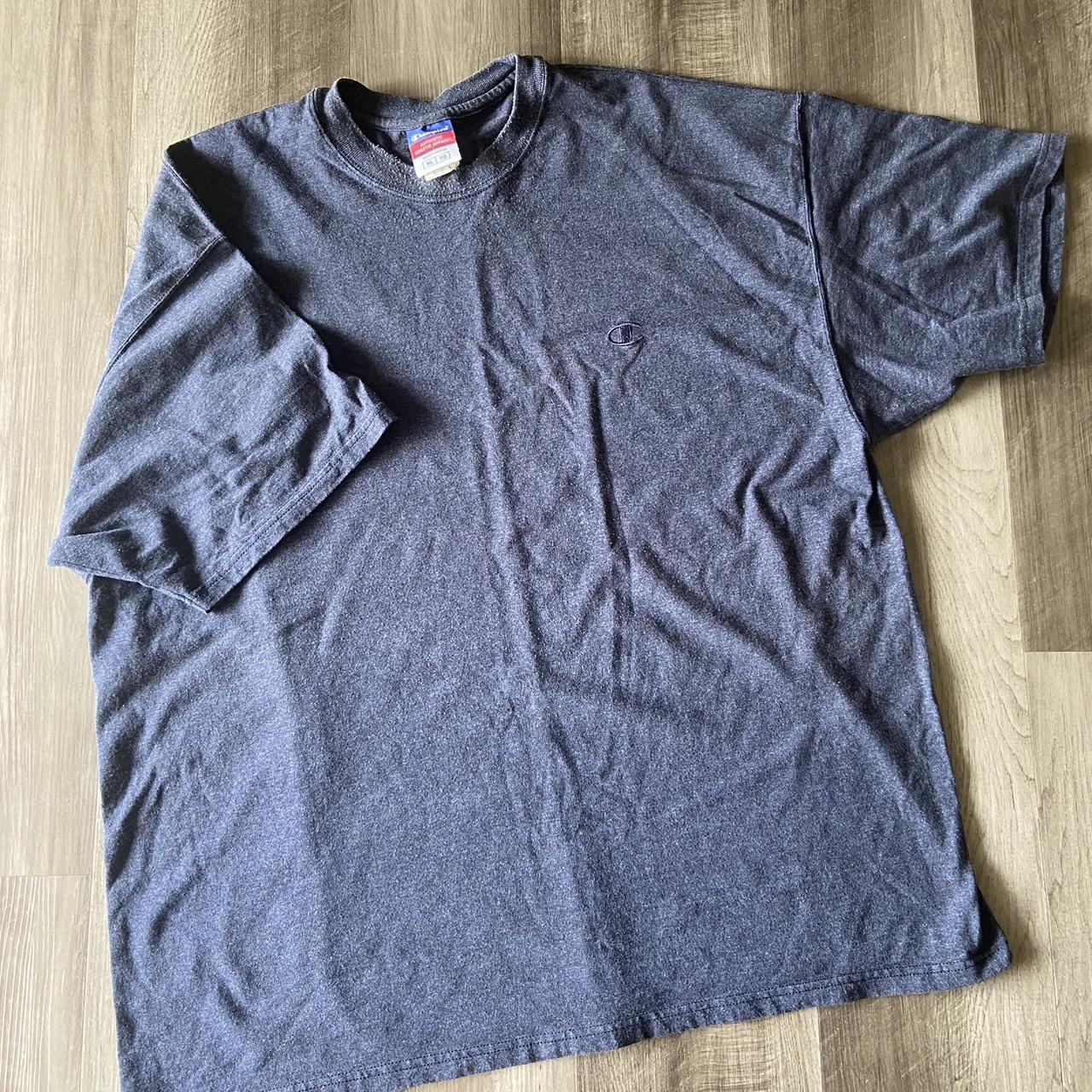 Champion Men's Grey T-shirt | Depop