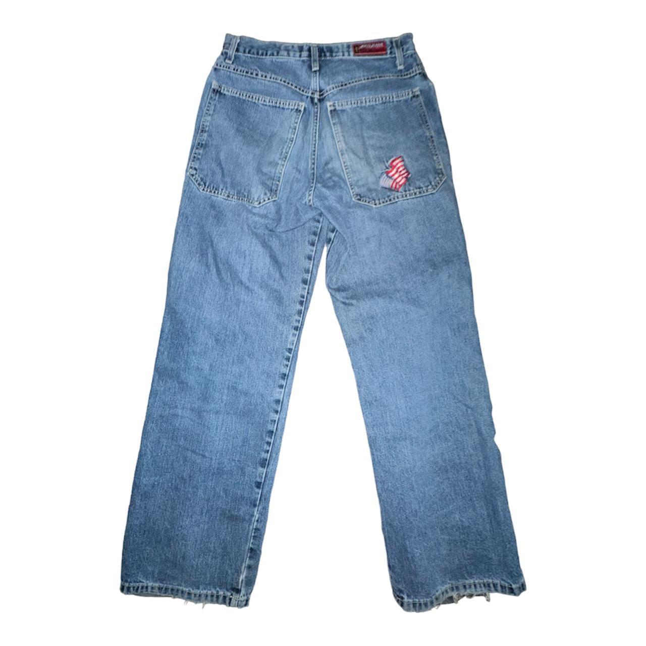 Vintage 90s Baggy Skater Jnco Flag Jeans. Sz 28 × | Depop