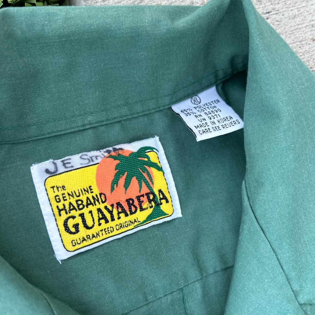 The Genuine Haband Guayabera Mens XL Green... - Depop