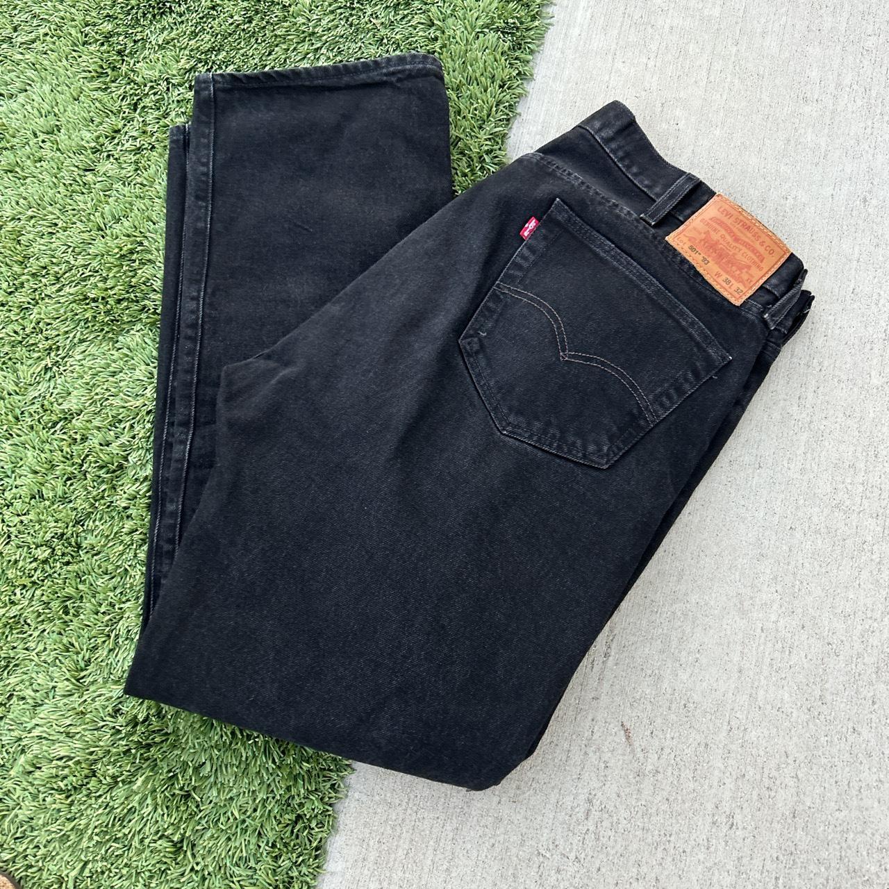 Levi 501 Black Jeans Denim Baggy - In perfect... - Depop