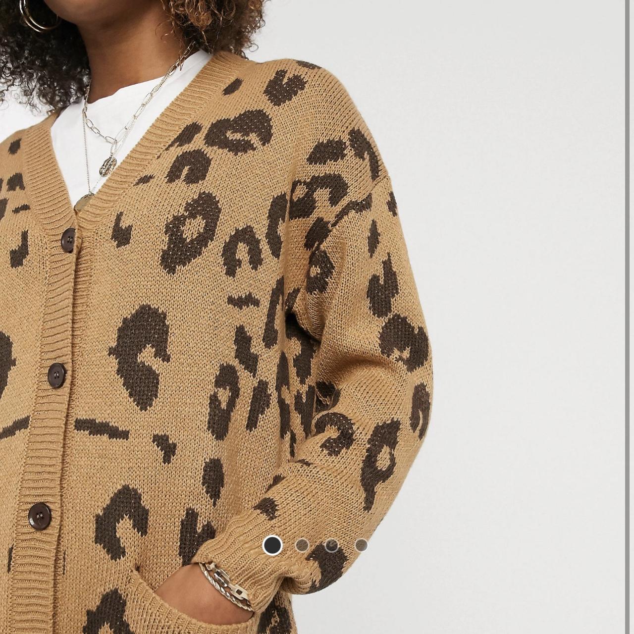 Joa leopard cardigan best sale