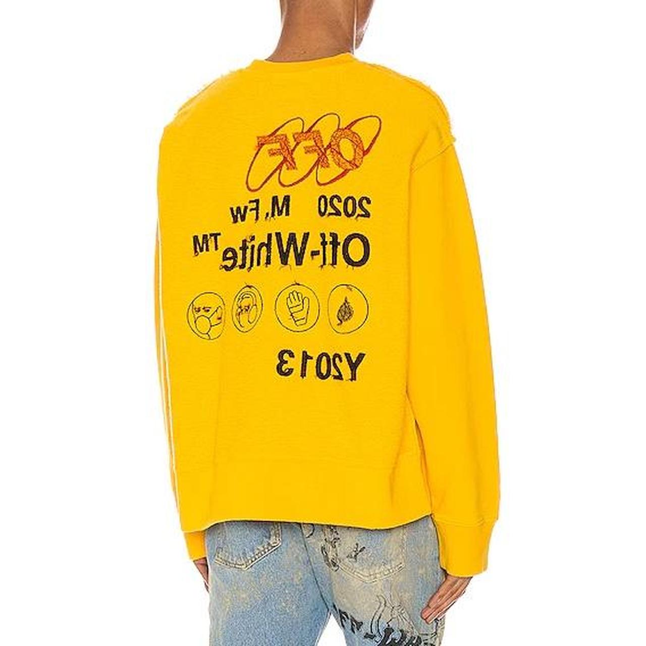 Off white yellow sweater best sale