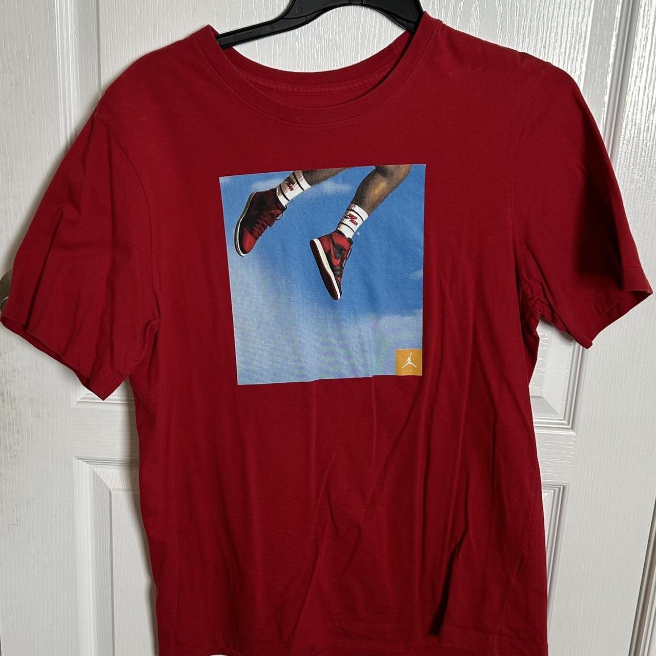 mens red white and blue nike shirt