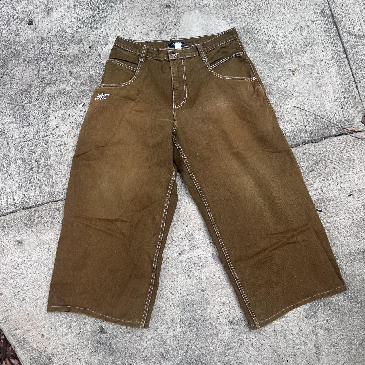Vintage jncos in a rare washed brown color waist 36 | Depop