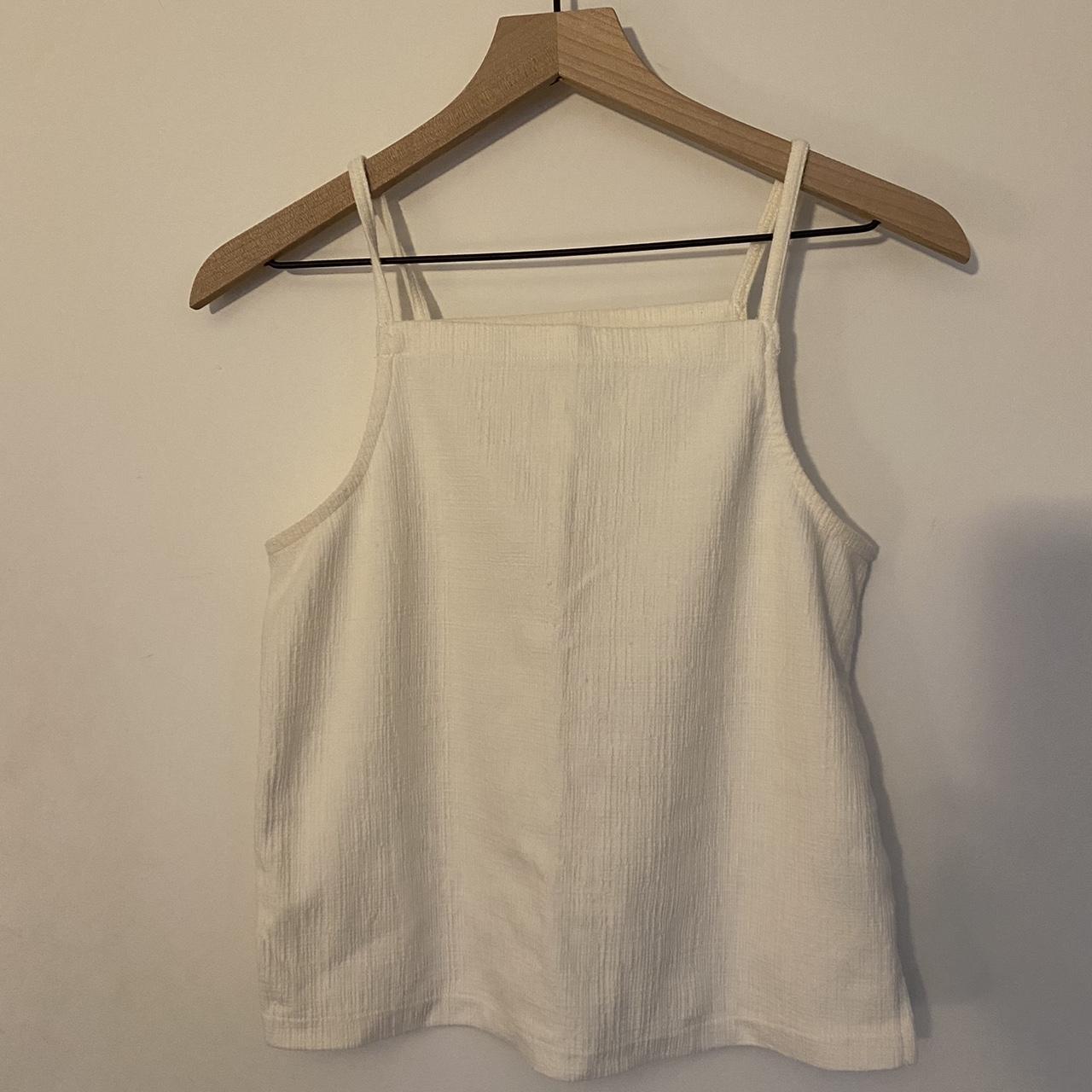 Madewell Women's White Vest | Depop