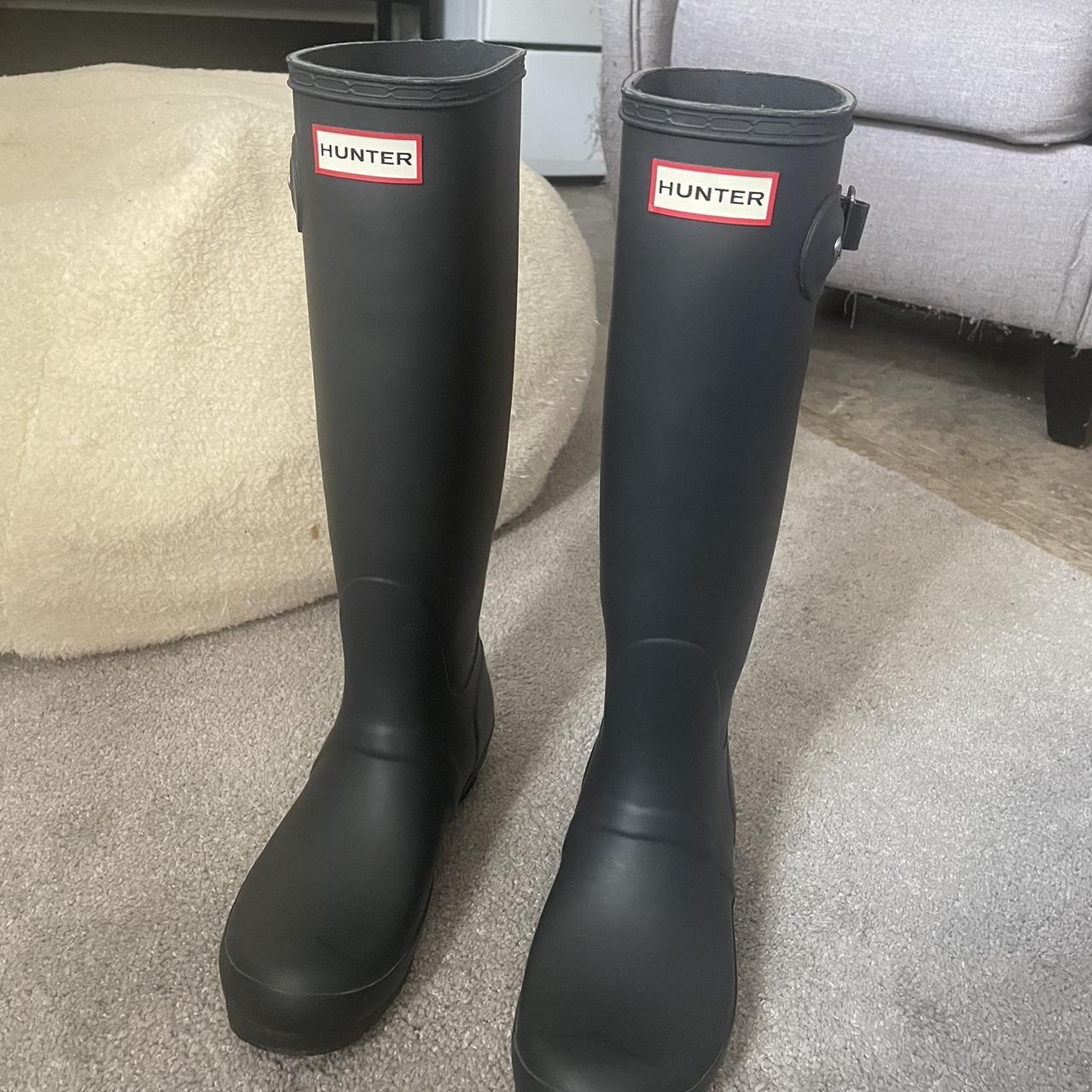 Matte grey 2024 hunter boots