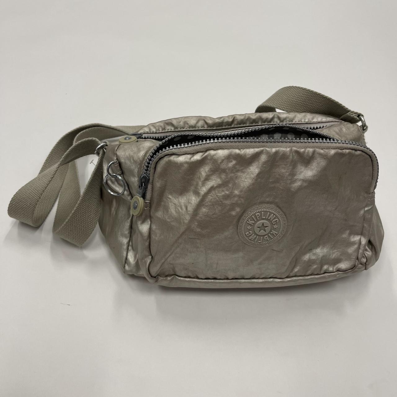 Kipling metallic store silver bags