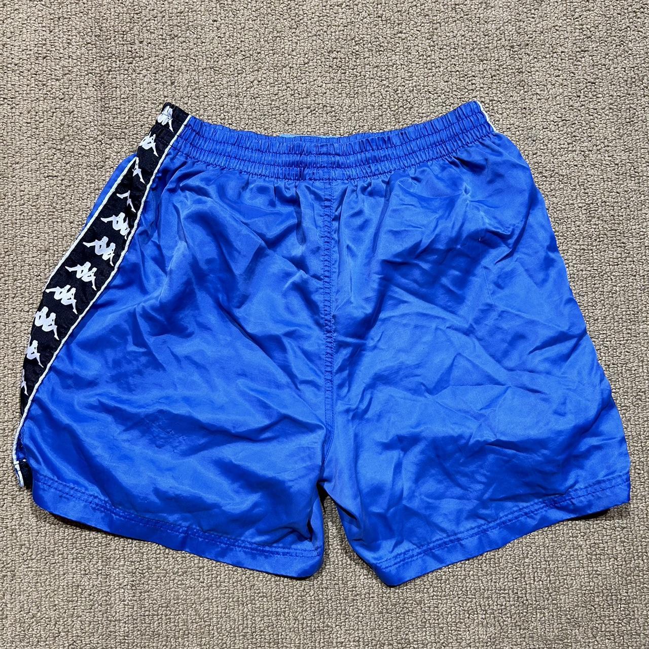 Kappa Men's Blue and Black Shorts | Depop
