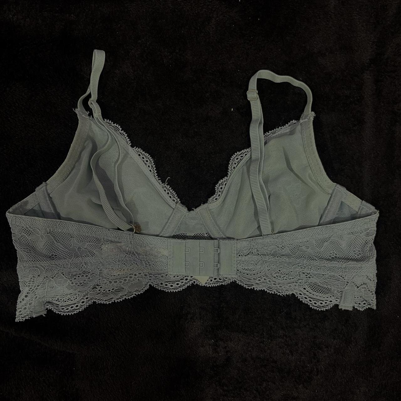 Cotton on body bralette gray and white adjustable - Depop