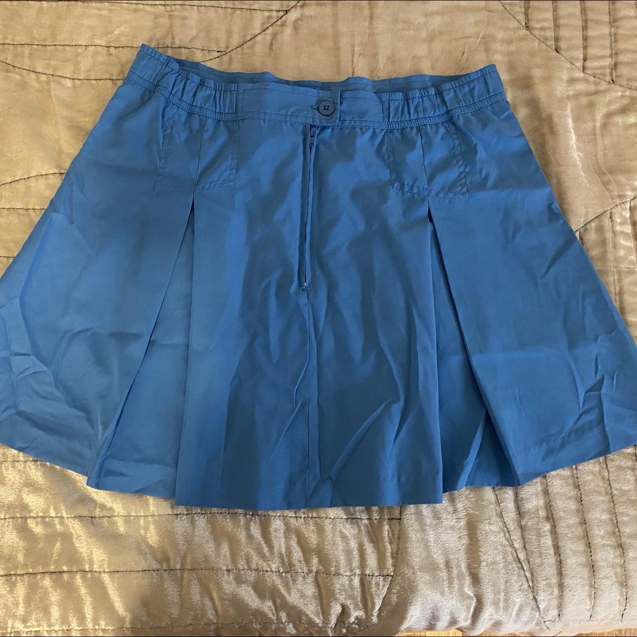 Bright blue Wilson Tennis Skirt, it has pockets but... - Depop