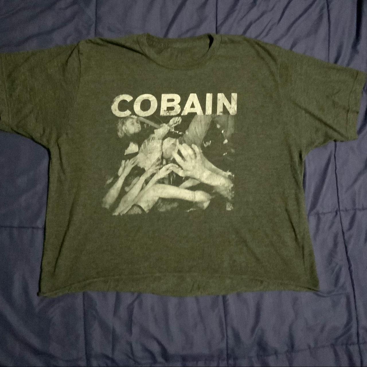 Vintage Nirvana!!!!! Kurt Cobain (rip) cropped... - Depop