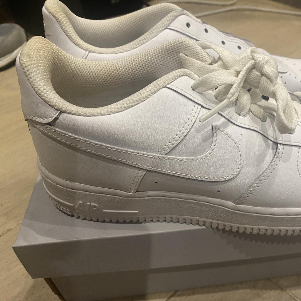 Nike air force 1 Size 6 One shoe has no laces. Depop