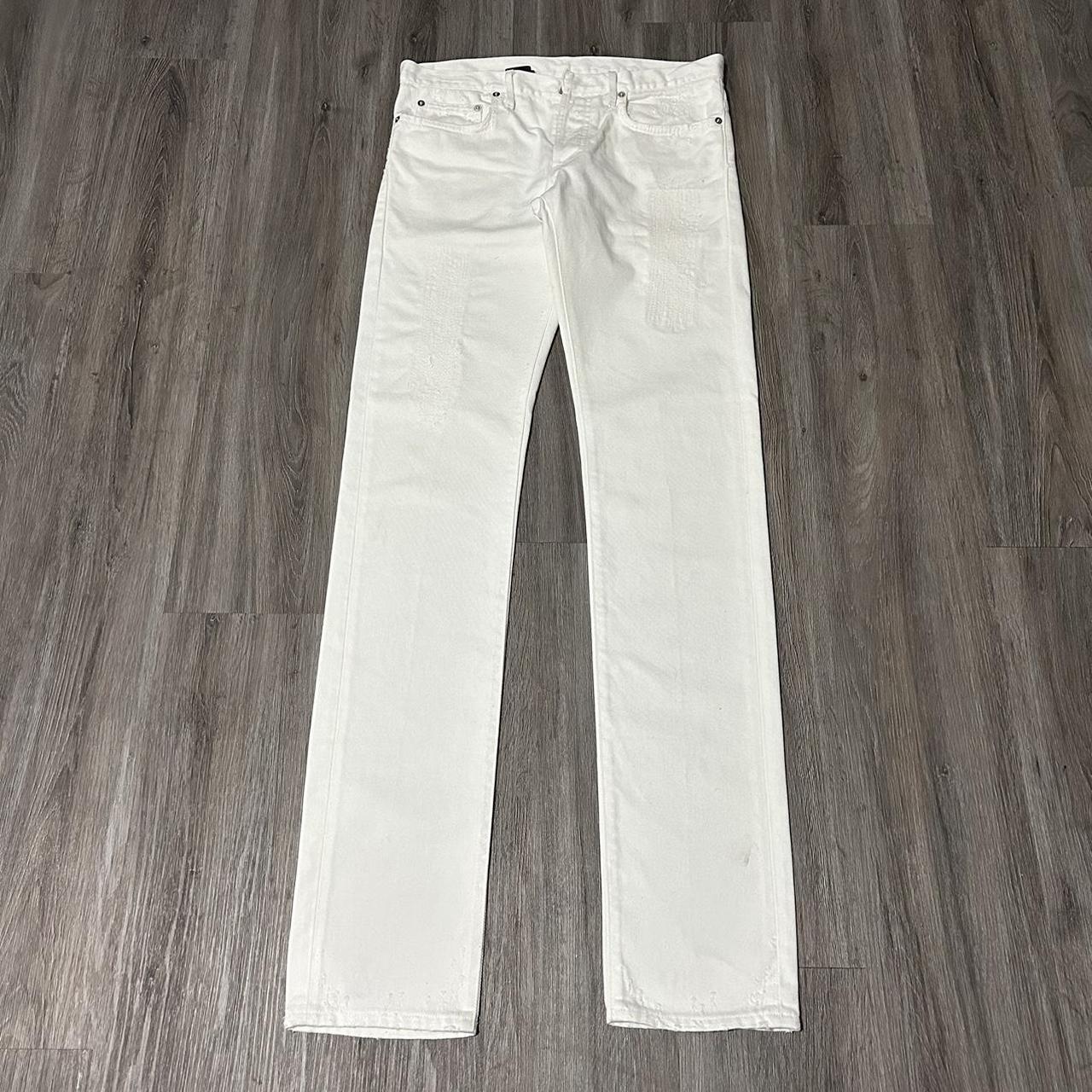 ss03 dior homme crash denim in white tagged | Depop