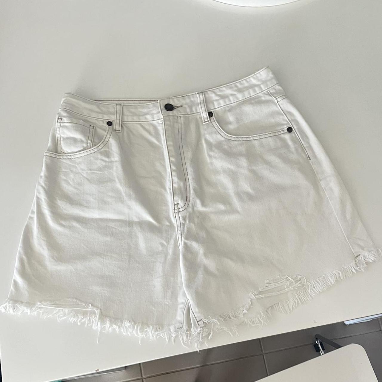 Sportsgirl Distressed Denim Shorts Depop