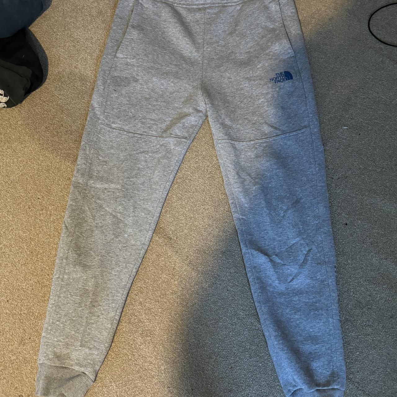 Grey north face online joggers junior