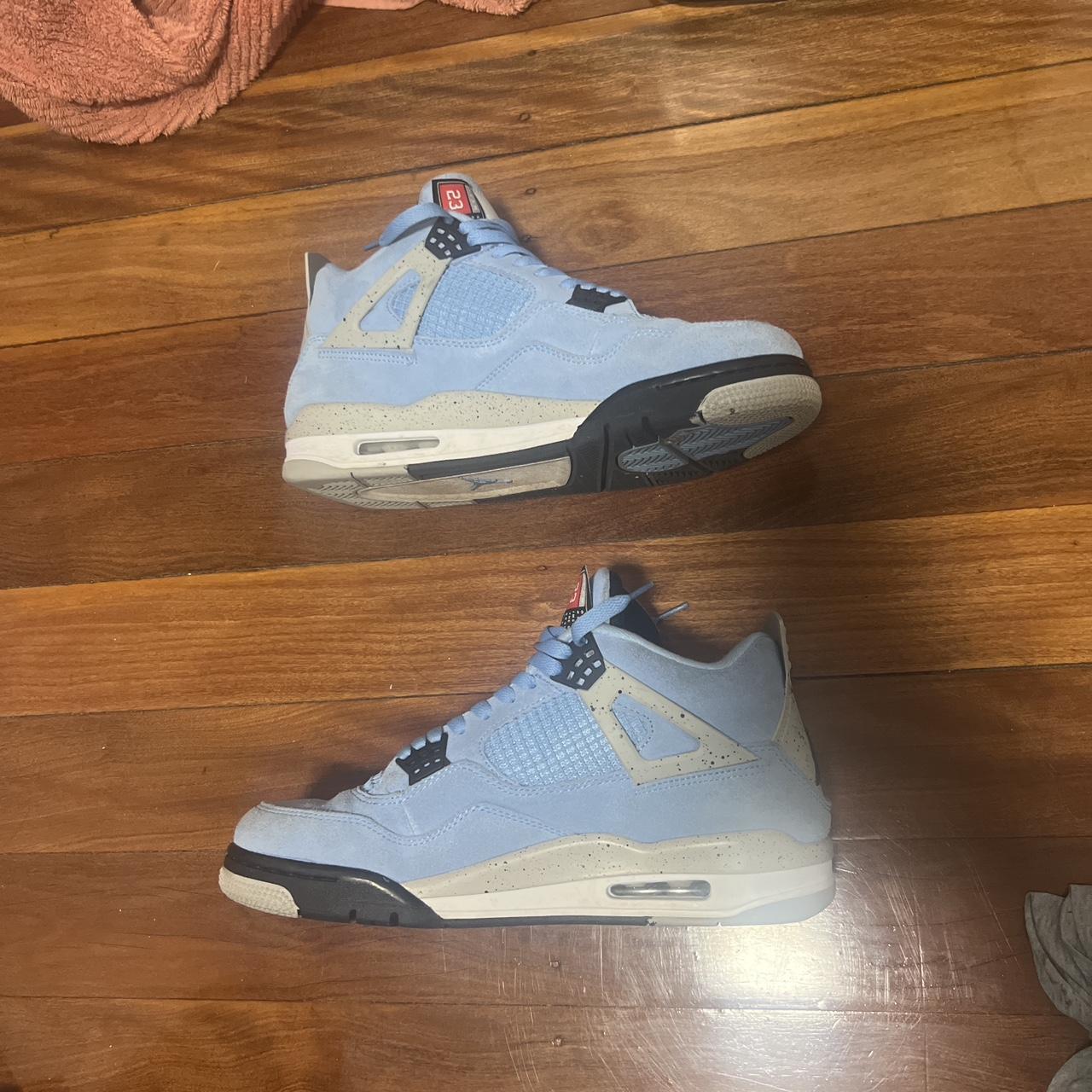 Air Jordan 4 Uni Blue 2021 - Used - Size Tag... - Depop